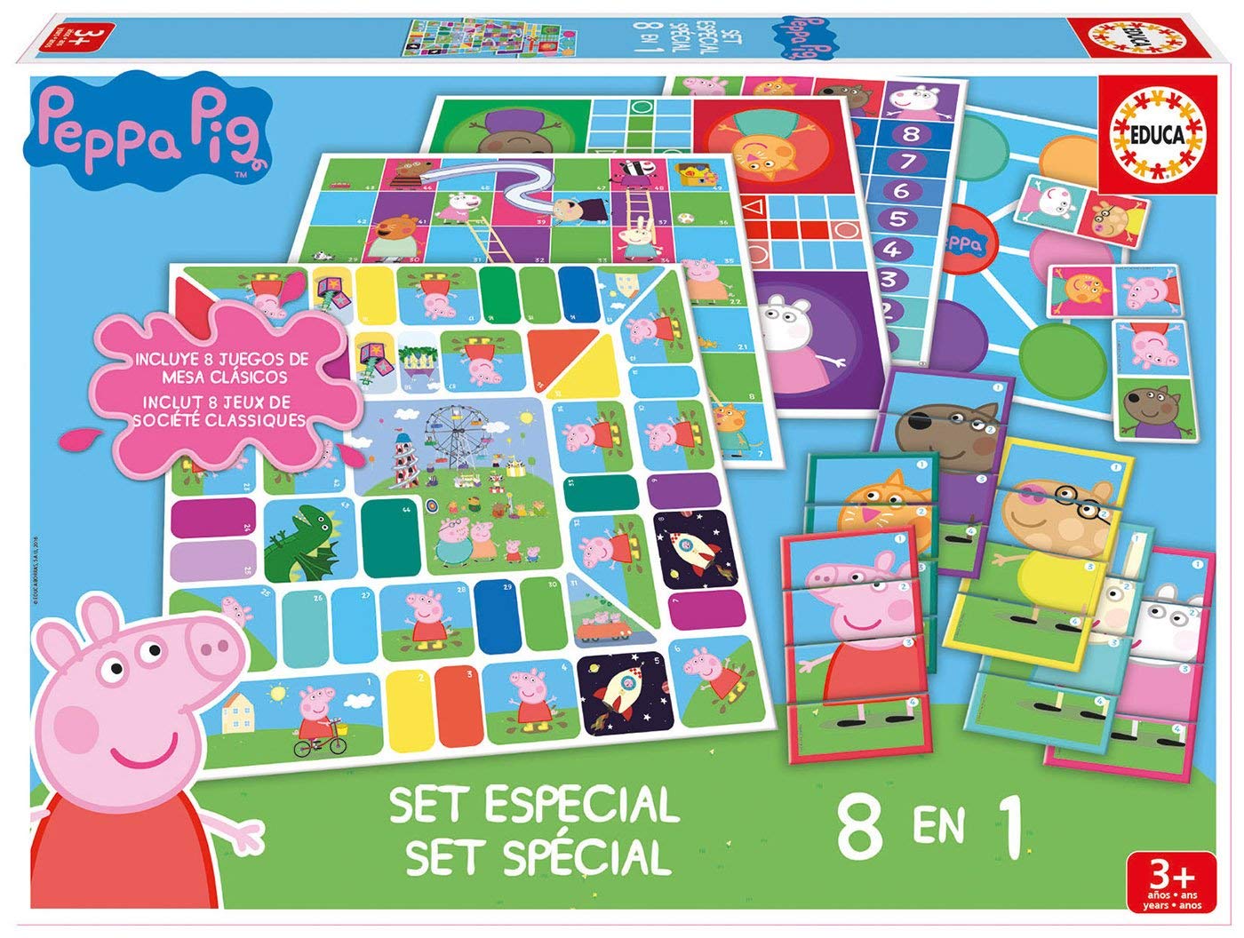 Educa – 16791 – 8 Games In 1 – Peppa Pig