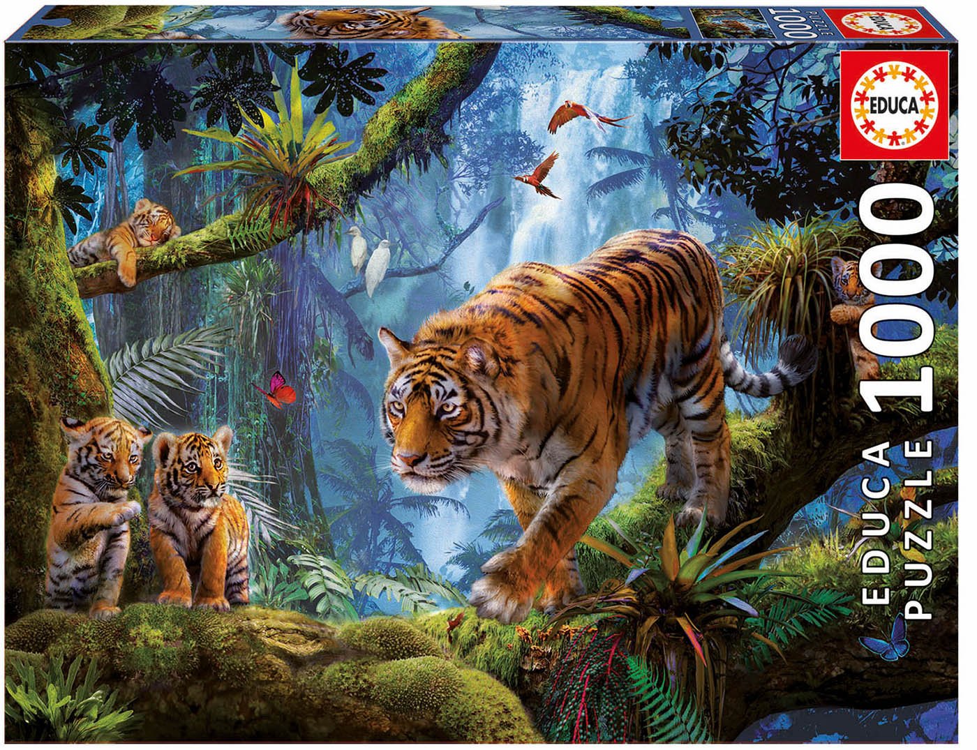 Educa 17662 1000 Tiger On The Tree