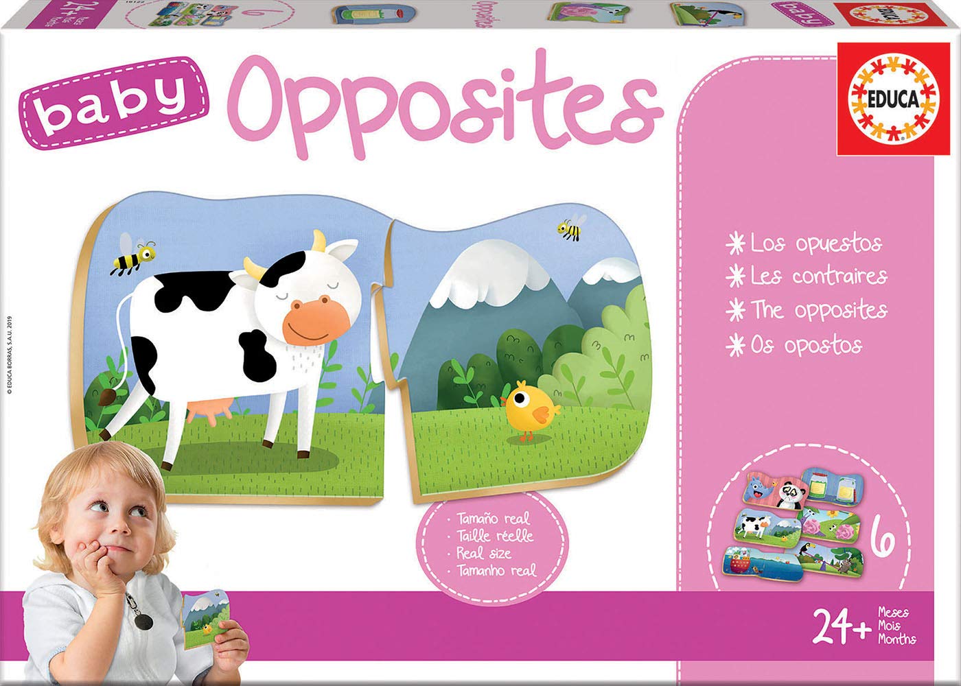 Educa 18122 Baby Opposites Puzzle Varied