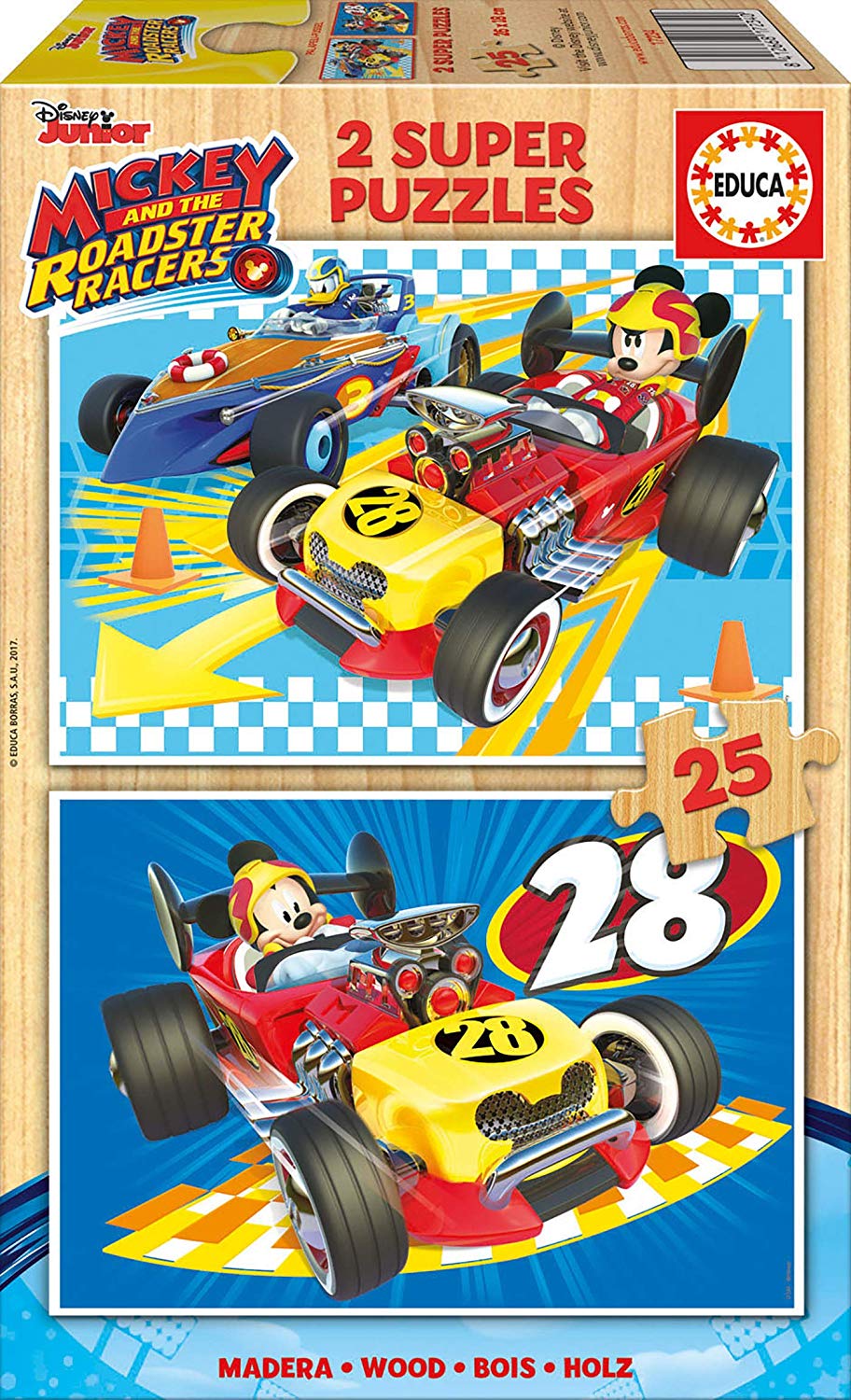 Educa Borrás Mickey Top Base – 2 X 25 Pieces – 17234.0