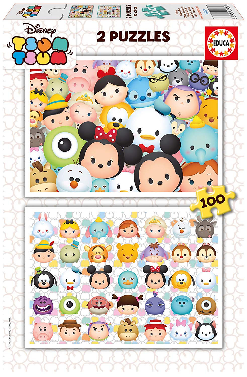 Educa – Jigsaw Puzzle – 2 X Pack Of 100, N/A