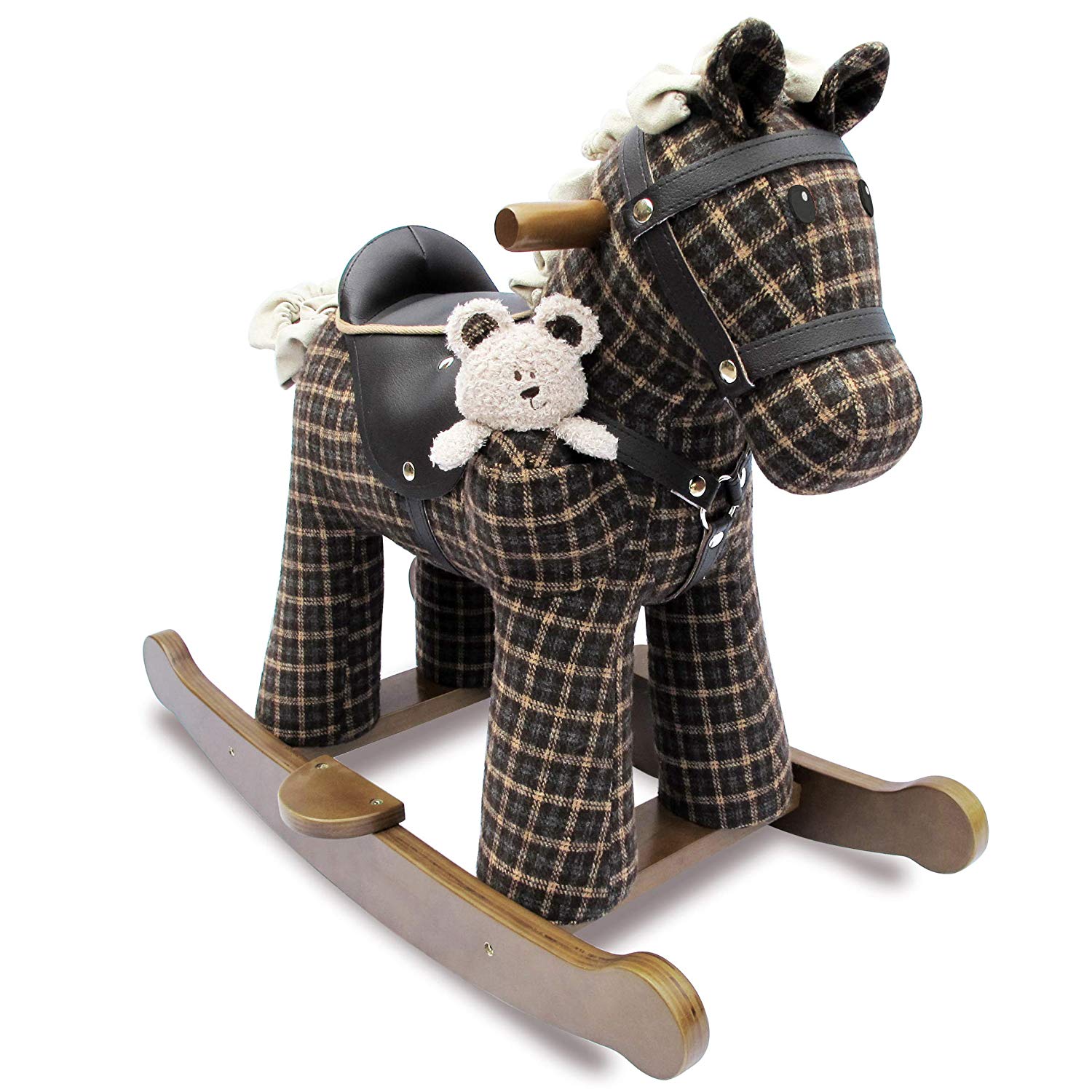 Little Bird Told Me – Rufus & Infant Wood Rocking Horse Lb3018