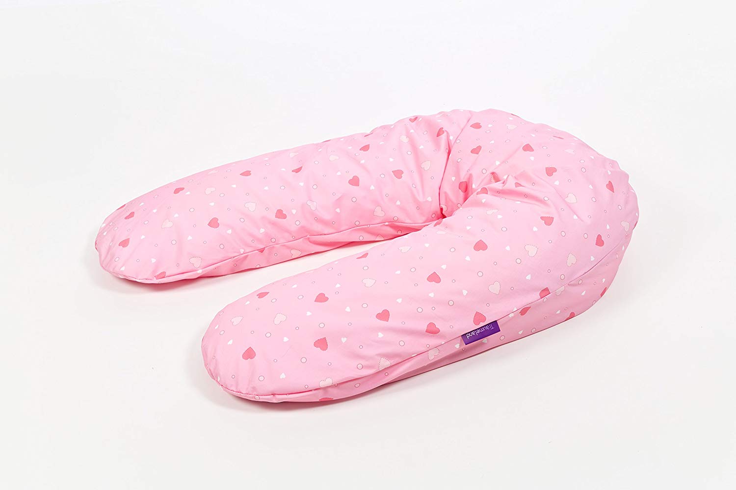 Traeumeland Träumeland T040508 Breastfeeding and pregnancy pillow/Design 11) with Low-Noise EPS Polystyrene Bead Filling/100% Cotton, Size 190 cm