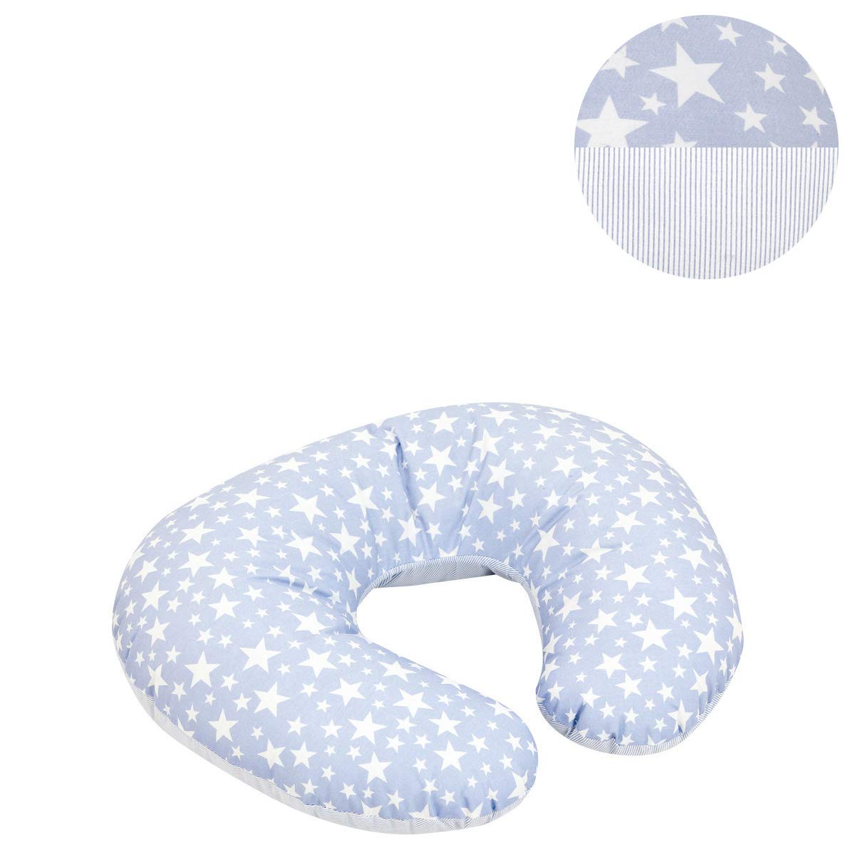 Cambrass 35404 COJIN de Lact Ancia Star, 58 x 45 cm Celeste