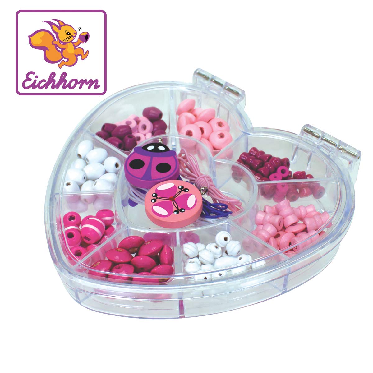Eichhorn 100003423 – Wooden Bead Set, Classic, Assorted