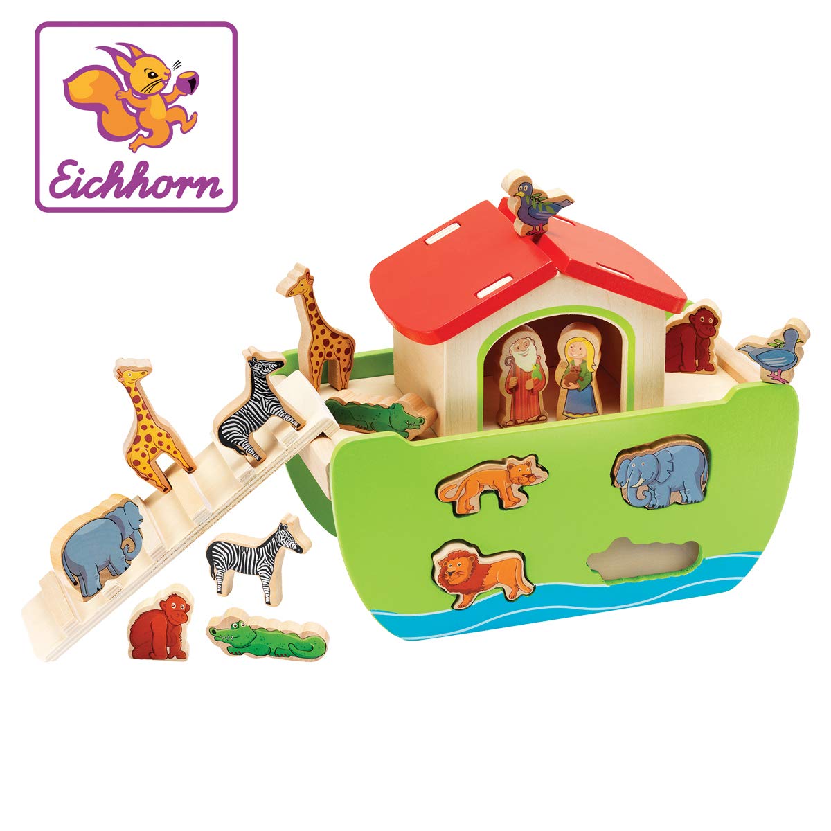 Eichhorn "Noahs Ark" Shape Sorter (Multi-Colour)
