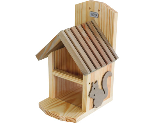 Squirrel feeding station Siena Garden feeding station squirrel feeding station 14x17x29 cm, pine FSC 100%