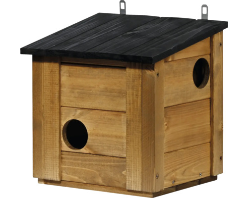 Squirrel house dobar Tallinn; squirrel nest with 3 entrances - squirrel feeder with removable roof, approx. 31 x 26 x 33 cm