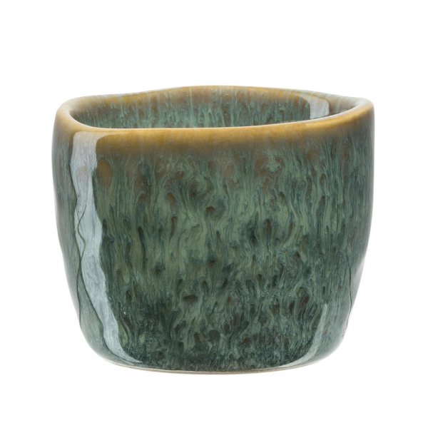 LEONARDO HOME Egg cup Matera green ceramic round by LEONARDO
