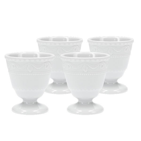 Egg cup set Kurland Blanc Nouveau (4-piece) by KPM