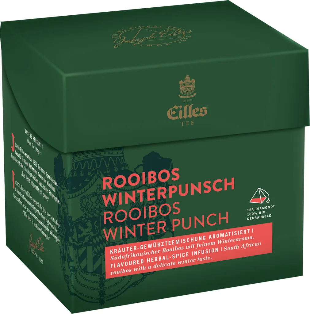 EILLES TEE Tea Diamond ROOIBOS WINTERPUNSCH im Pyramidenbeutel, 20er Box, 50 gm
