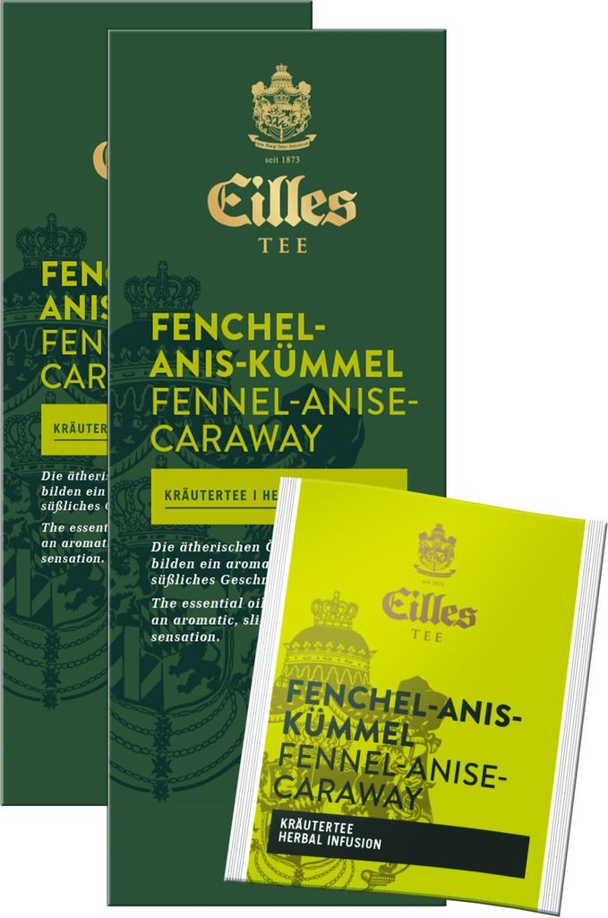 EILLES TEA Tea Bags Fennel-Anise-Caraway, Value Pack with 2 x 25 boxes