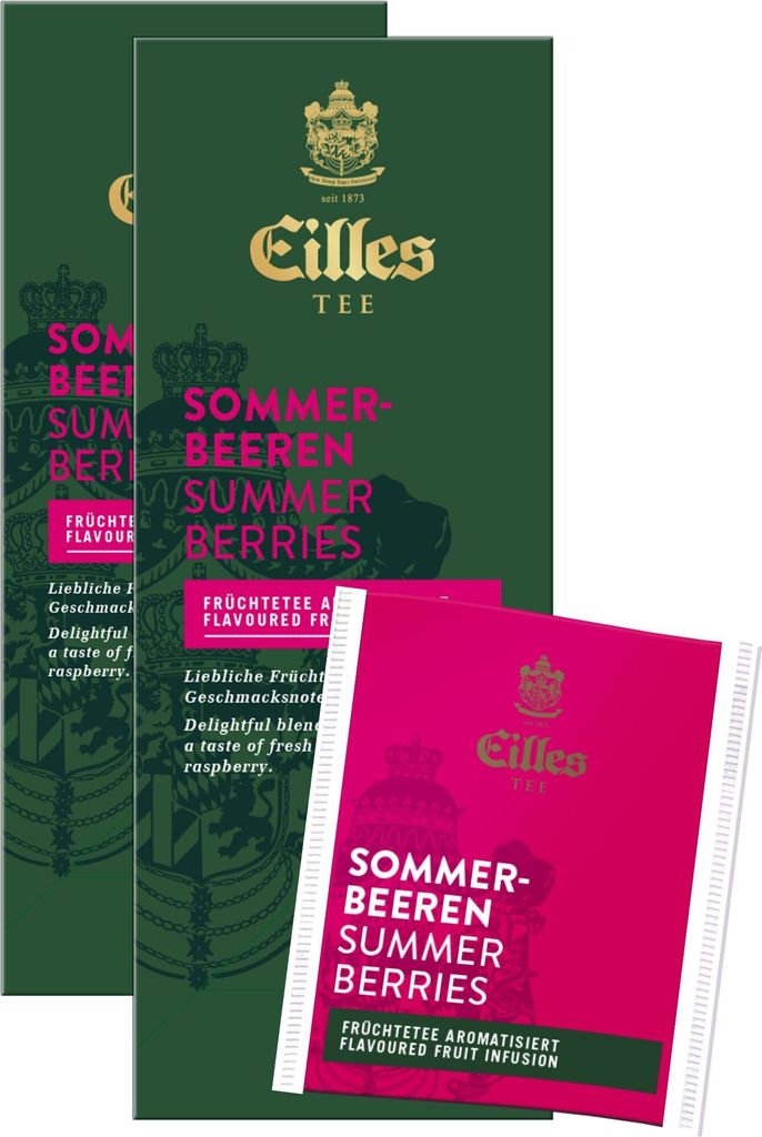 EILLES TEA Summer Berry Tea Bags, Value Pack with 2 x 25 boxes