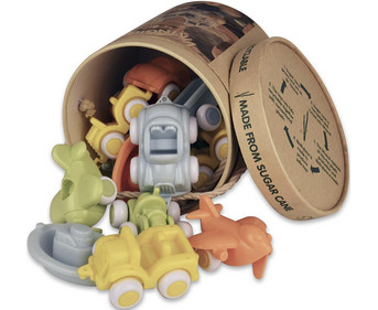 Vikingtoys Bucket with 30 Mini-Chubbies, Ecoline