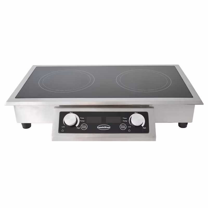 Built-in induction hob with 2 zones