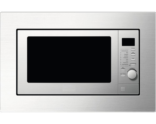 Built-in microwave PKM MW800.8-20G EB 59.5x34x39 cm brushed stainless steel 800 watts with grill function