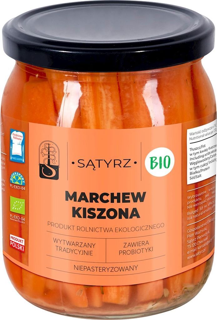 Biogo PICKLED CARROTS 500 g (280 g) - SĄTYRZ