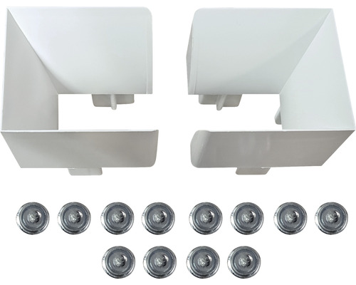 Hornbach Inlet funnel white for roller shutter guide rail (pack = 2 pieces) including screw nipple
