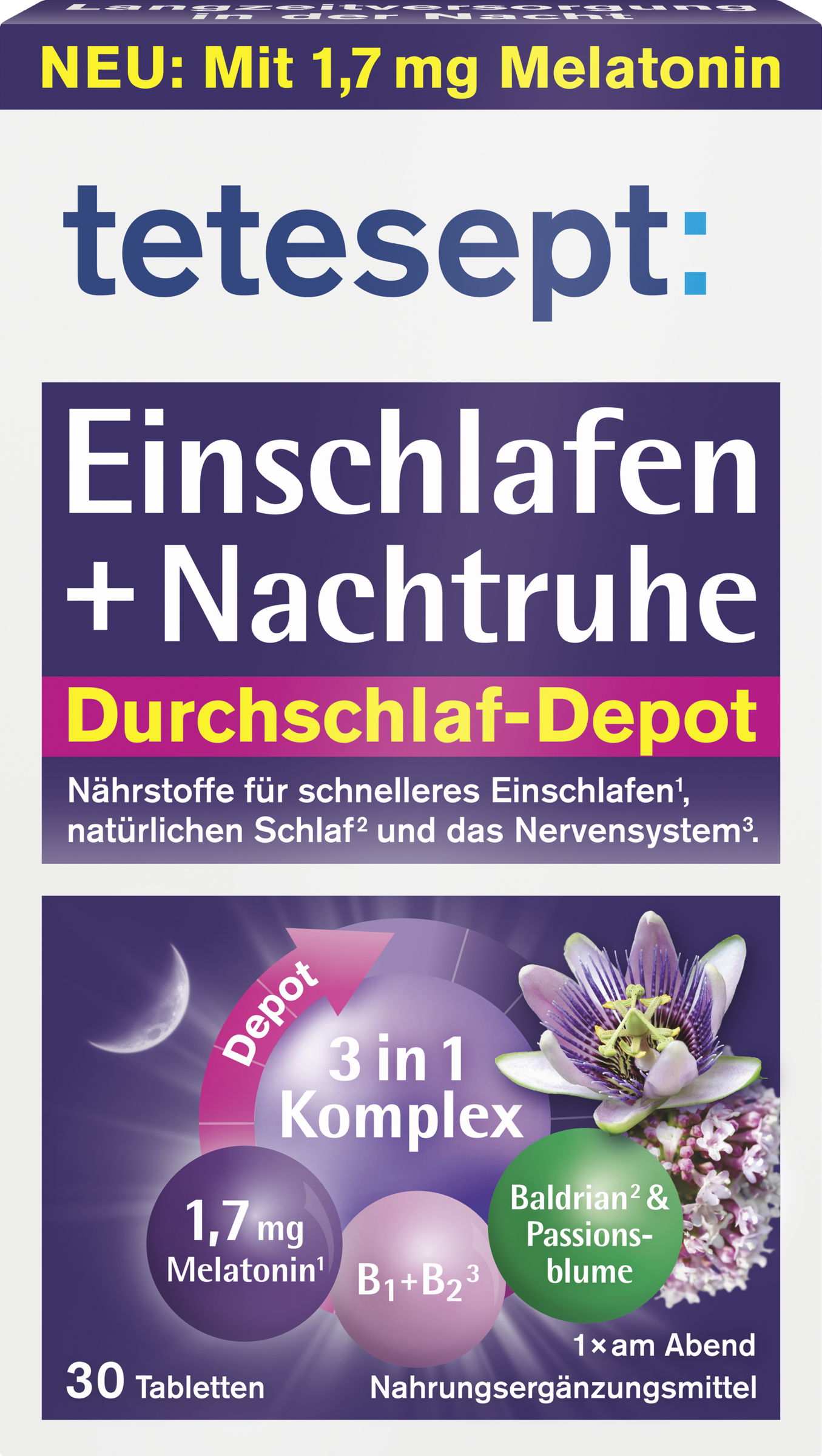 tetesept Fall asleep + night rest tablets