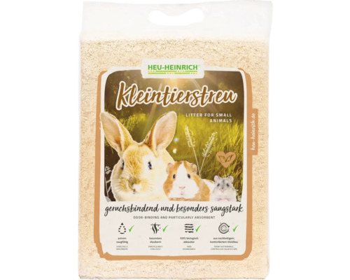 Heu-Heinrich Hay bedding - HEINRICH small animal bedding 60 liters fragrant wood bedding, approx. 3.2 kg