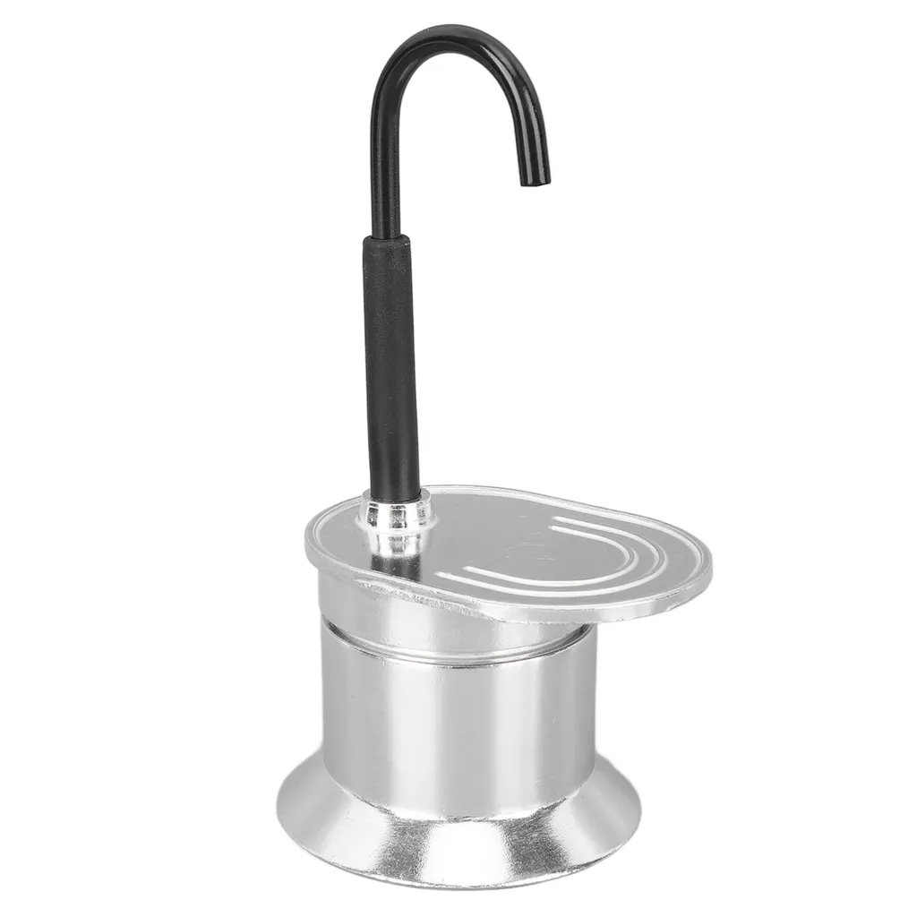Cocosity Single-tube Moka pot, 1 cup (50ml), aluminum alloy, for stovetop use, Italian coffee maker for outdoor use, travel & parties