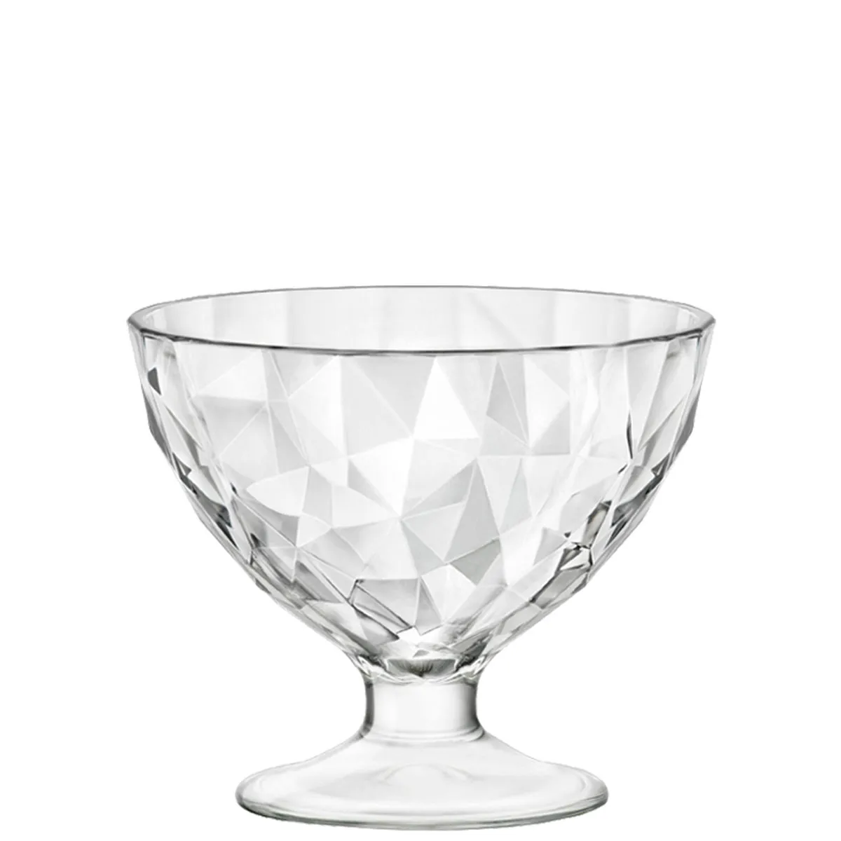 Ice cream/dessert bowl Diamond: transparent 36 cl, capacity: 360 ml, height: 99 mm, 6 sets