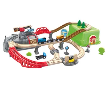Railway construction kit, 50 pieces