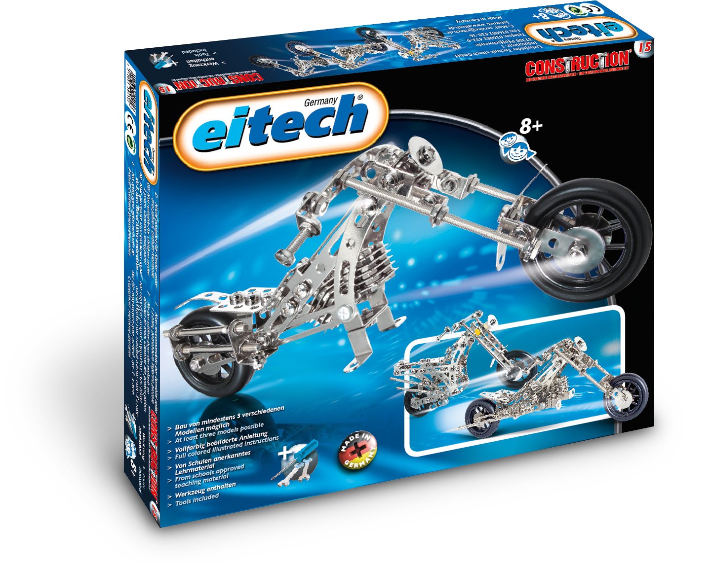 Eitech Metal Building Kit Motorbike Chopper