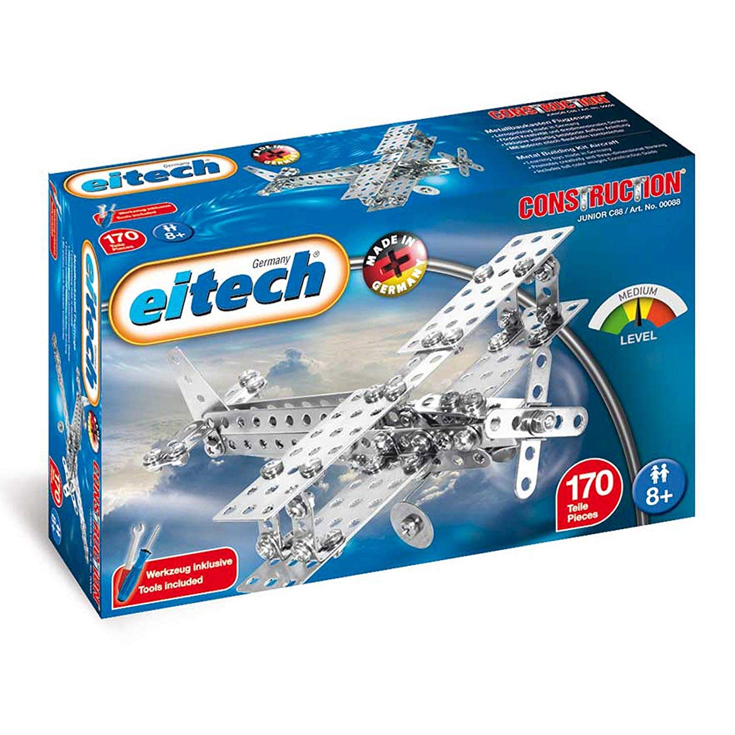 Eitech C Construction Kit Double Decker Propeller Machine Metal