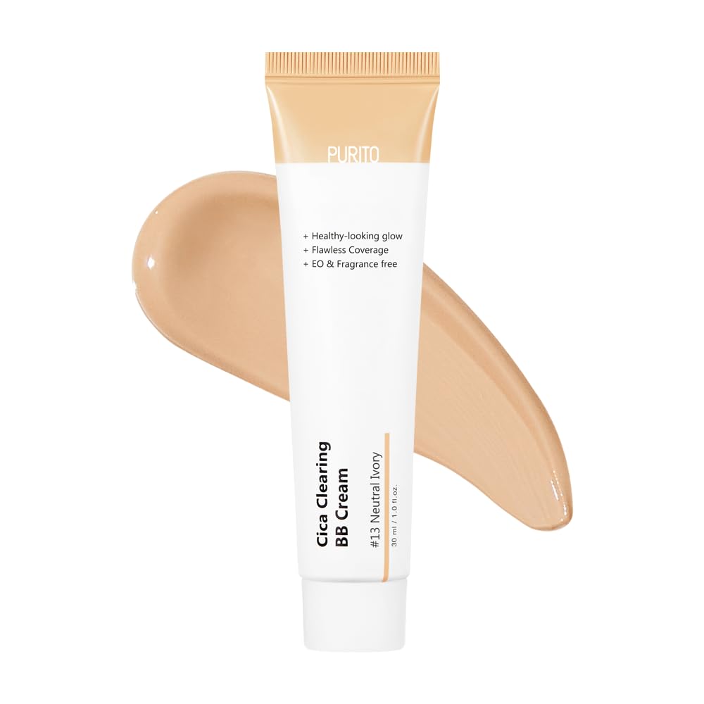 Purito Cica Clearing BB Cream #27 Neutral Ivory 30ml Vegan Foundation Cruethy Free