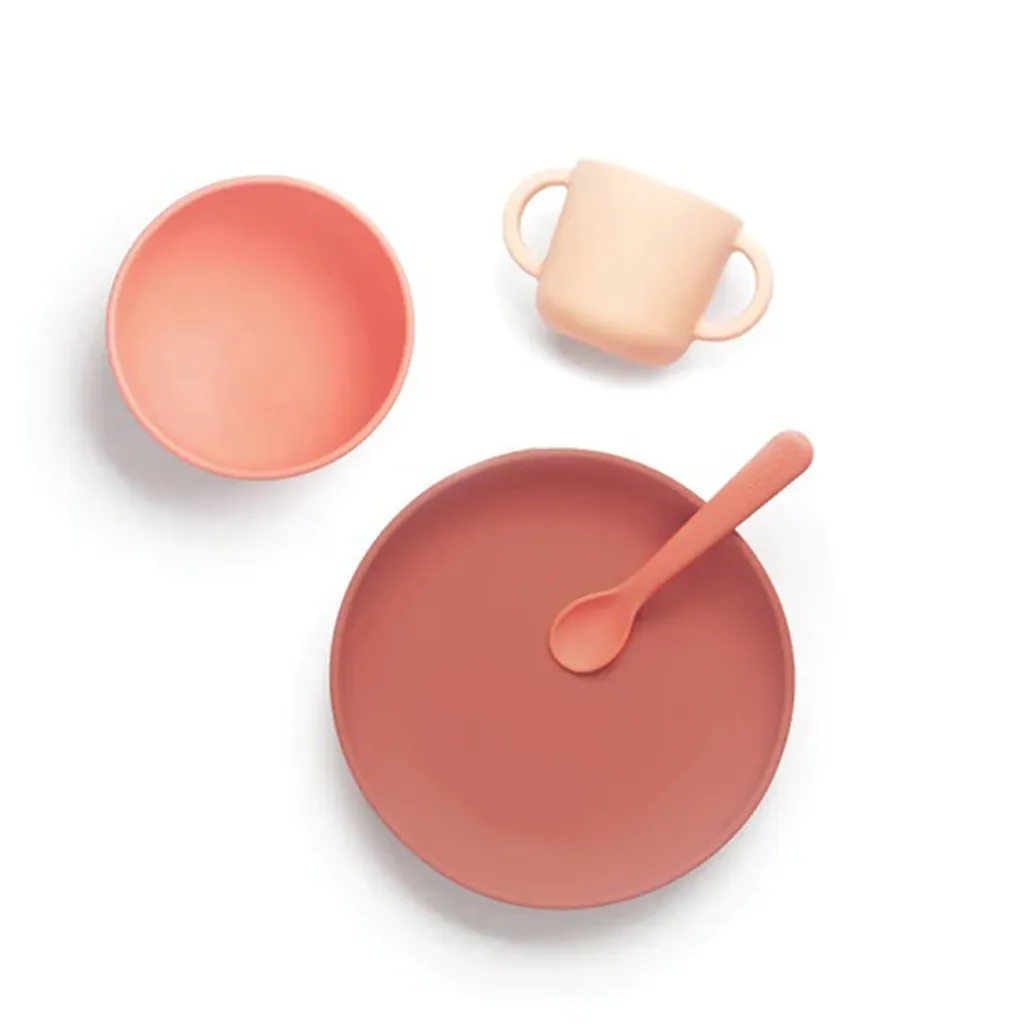EKOBO - Meal set - 4 pieces - coral