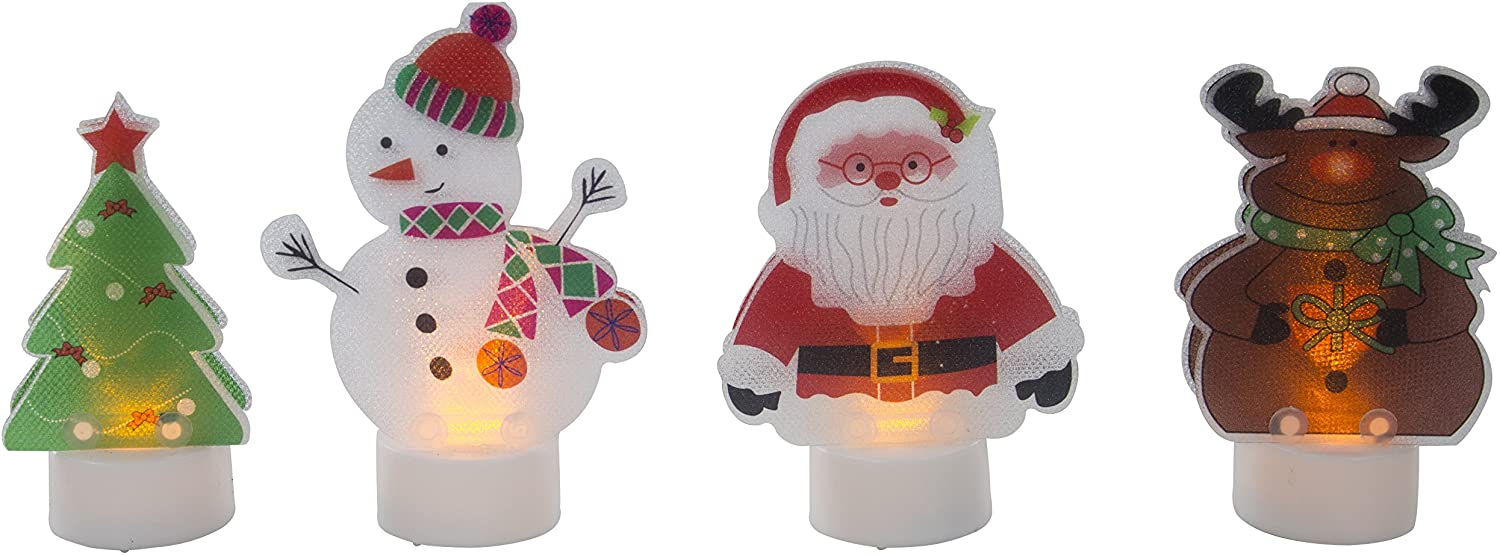 Decoline Led Tealight With Motif Set Of 4