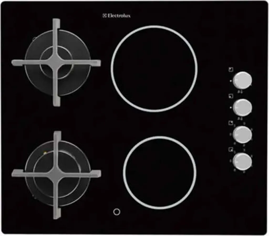 Electrolux EGE6172NOK, Black, Integrated, 60 cm, Combination, Glass ceramic, 4 zone(s)