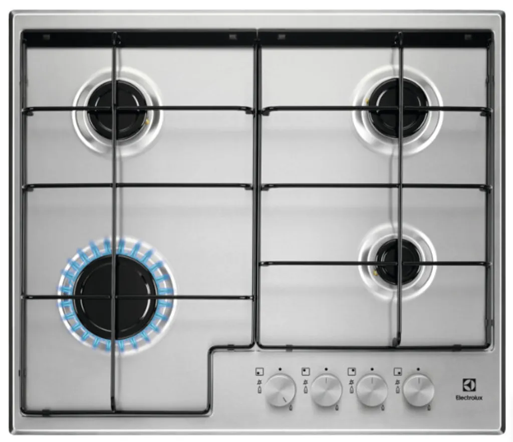 Electrolux EGS6424X Stainless Steel Integrated Hob 59.5 cm Gas 4 Zone(s)