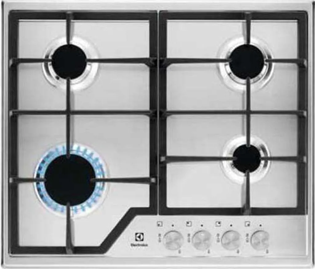 Electrolux EGS6426SX - Stainless steel - Integrated - Gas hob - Stainless steel - 4 zone(s) - 4 zone(s)