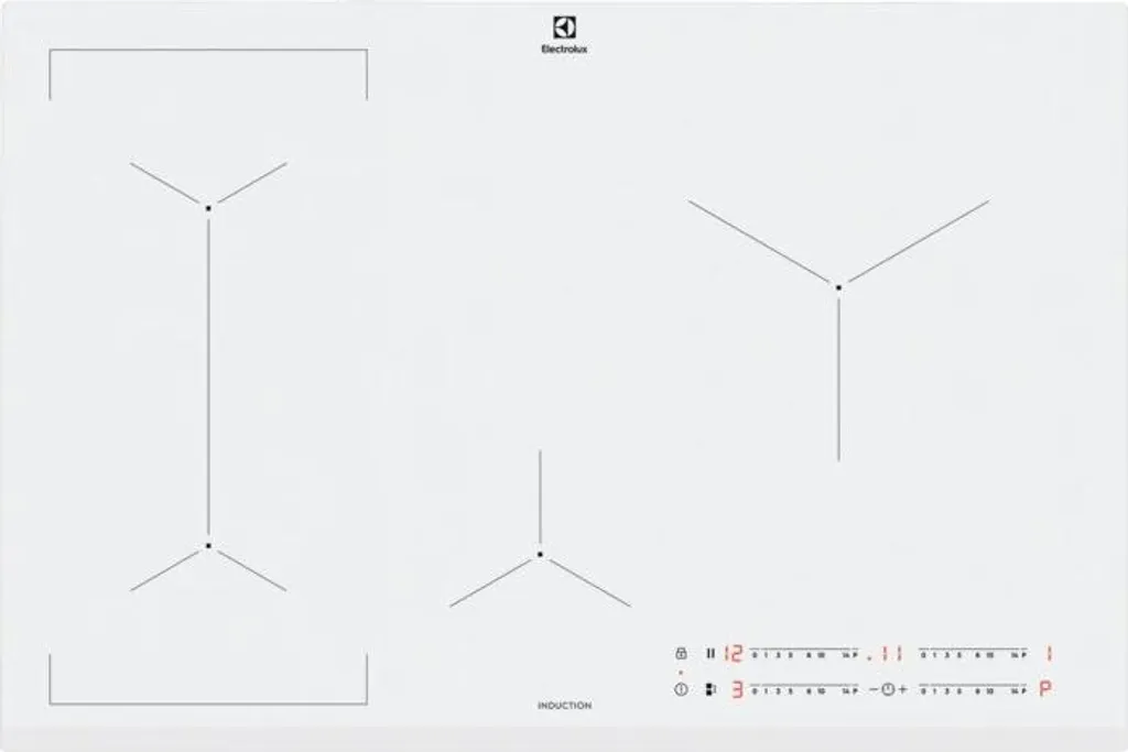 Electrolux EIL83443BW White Integrated 78 cm 4-Zone Induction Hob