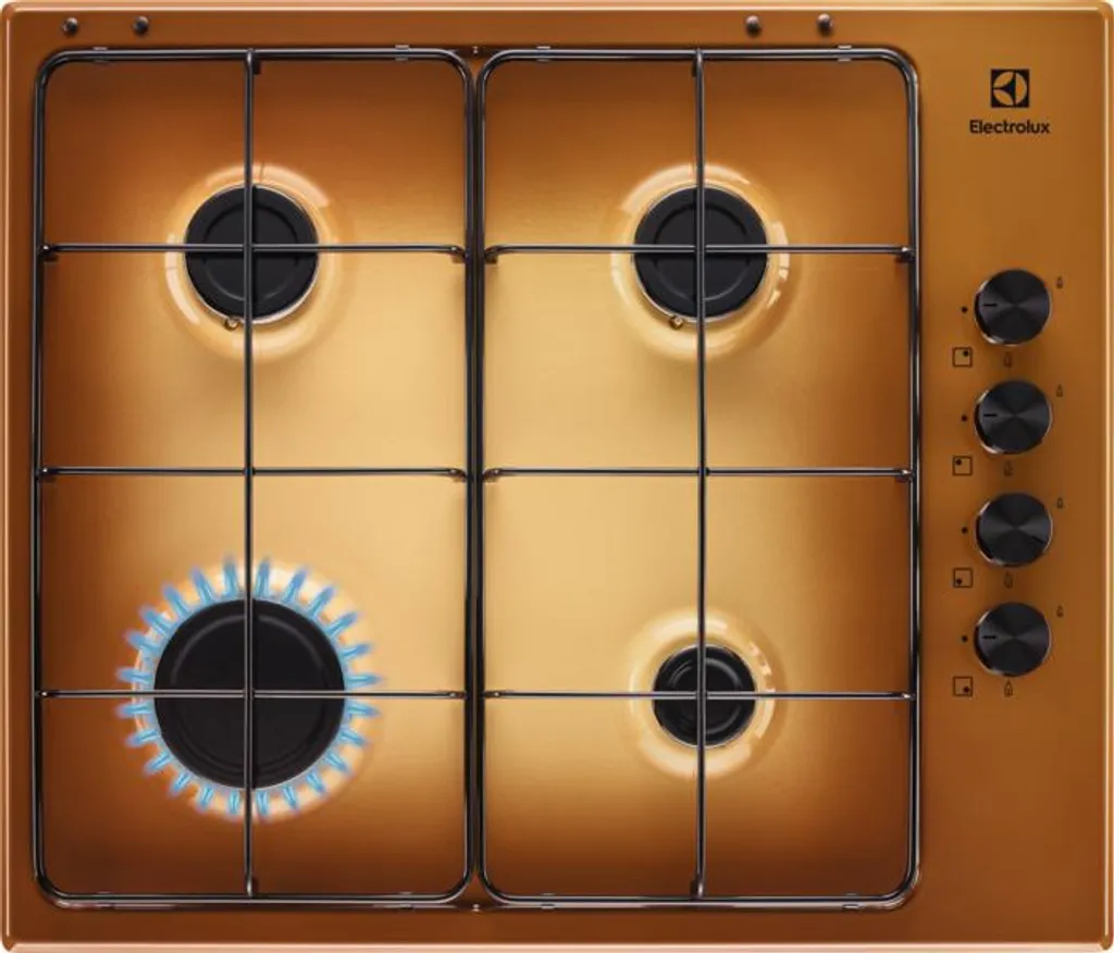 Electrolux KGS6404T Brown Built-in 59.5 cm Gas 4 Burner
