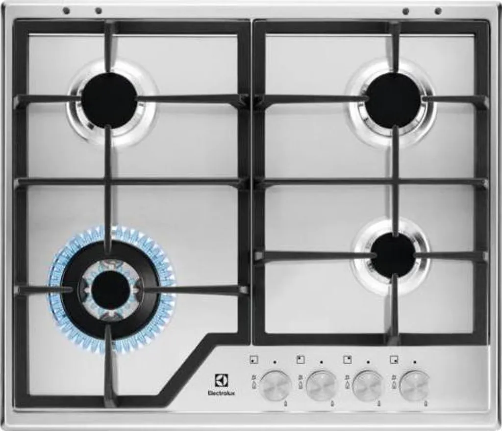 Electrolux KGS6436SX Stainless Steel Integrated Gas Cooktop with 4 Burners