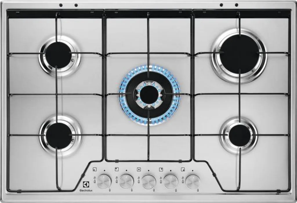 Electrolux KGS7534SX Stainless Steel Built-in 74 cm Gas 5 Burner