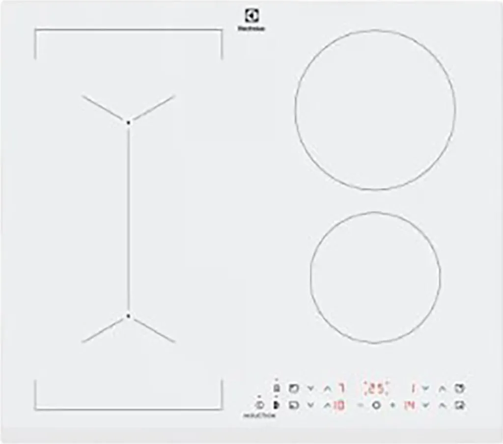 Electrolux LIV63431BW White Built-in 59 cm With 4-zone induction hob
