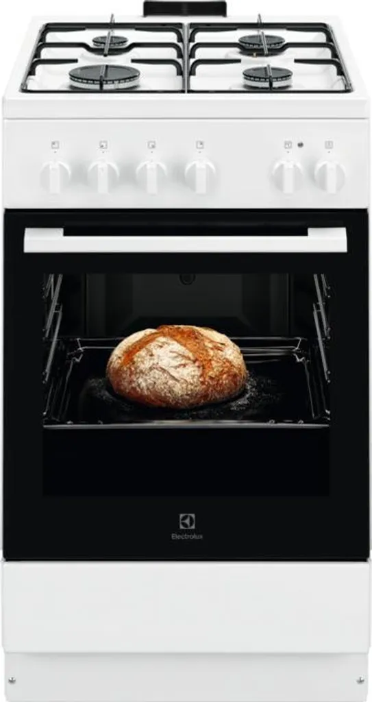 Electrolux LKK500010W Freestanding Cooker A Electric Gas Hob White