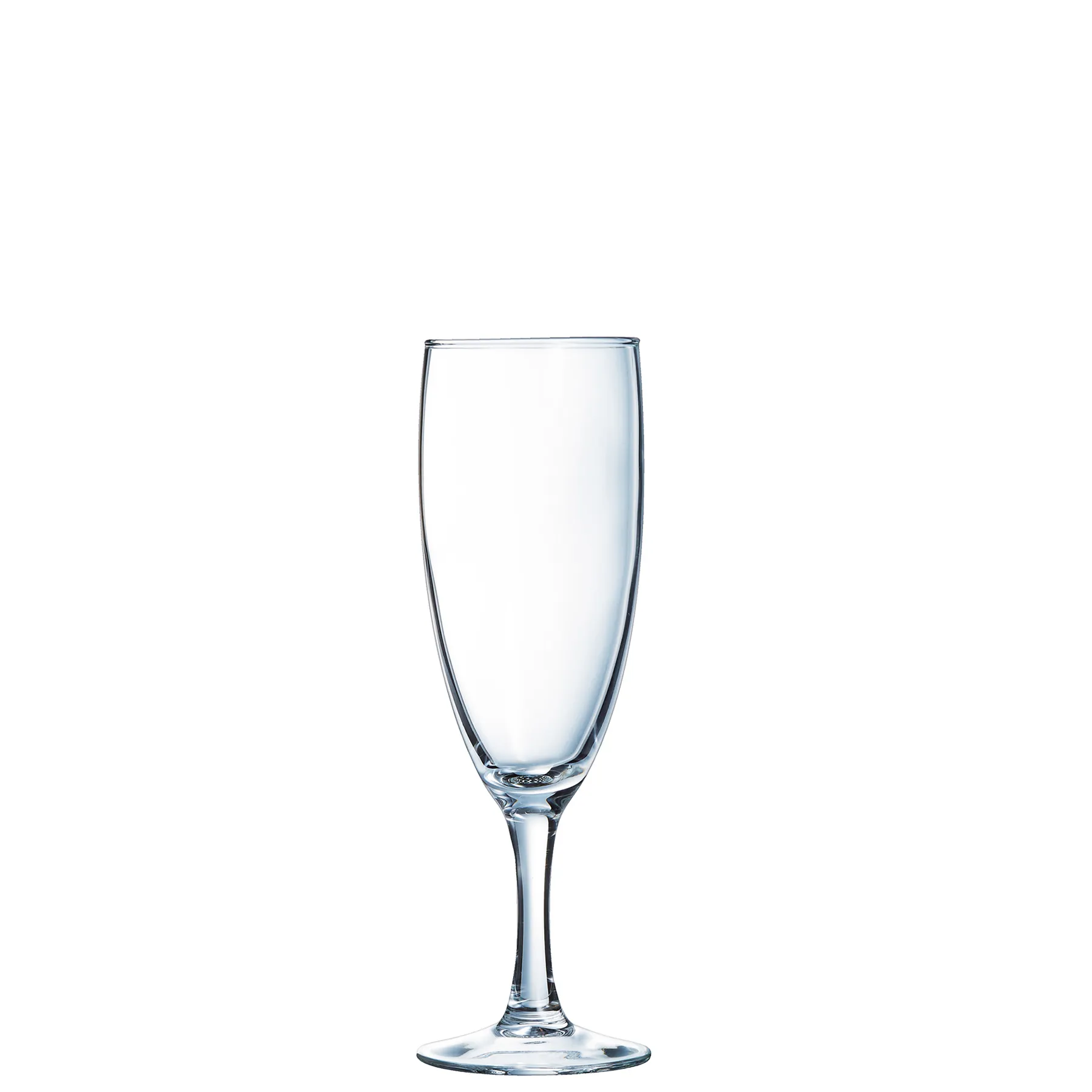Elegance: Champagne flute 17 cl, capacity: 170 ml, diameter: 55 mm, height: 175 mm, 48 sets
