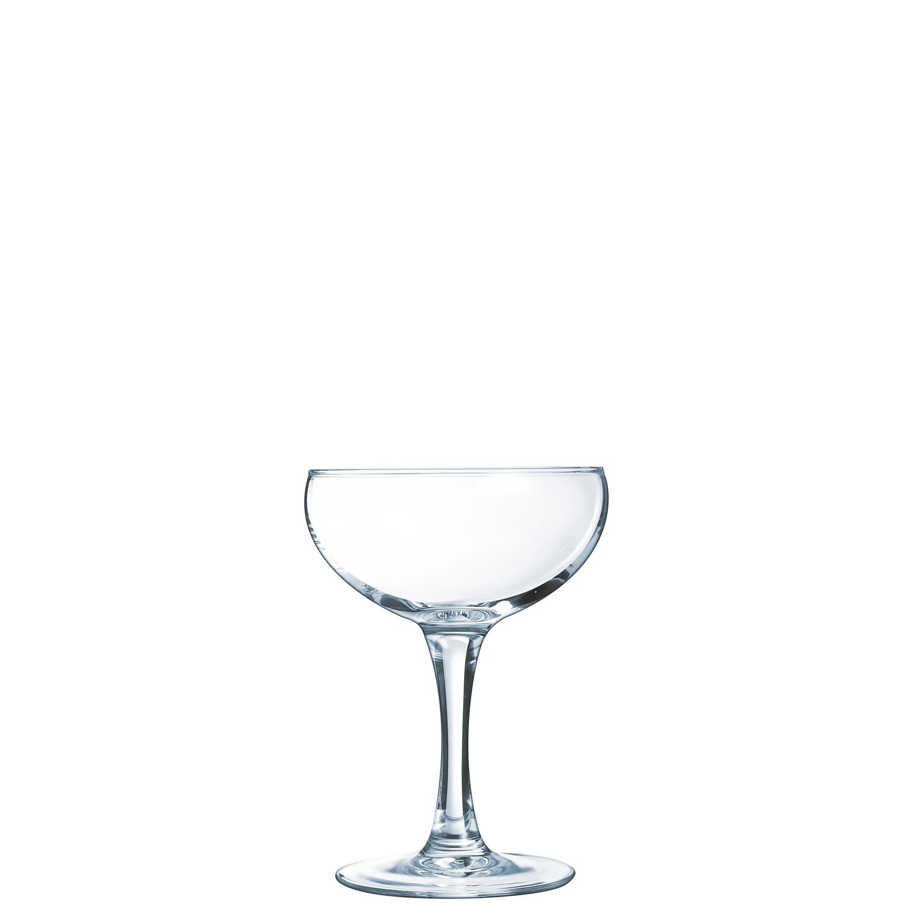 Elegance: Champagne coupe 16 cl, capacity: 160 ml, diameter: 88 mm, height: 123 mm, 48 sets
