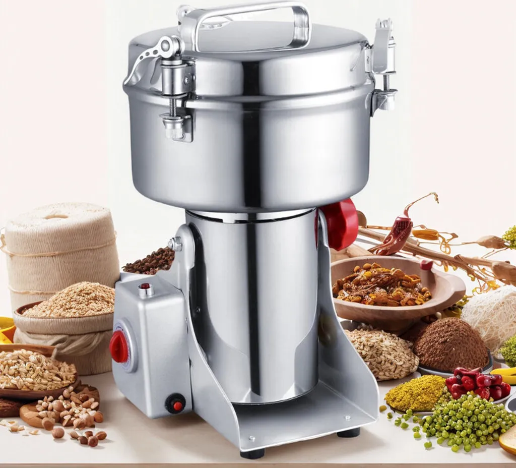 ele eleoption Electric Grain Mill 2000g 4000W High-Performance Grinding Mill for Herbs, Grains & Spices