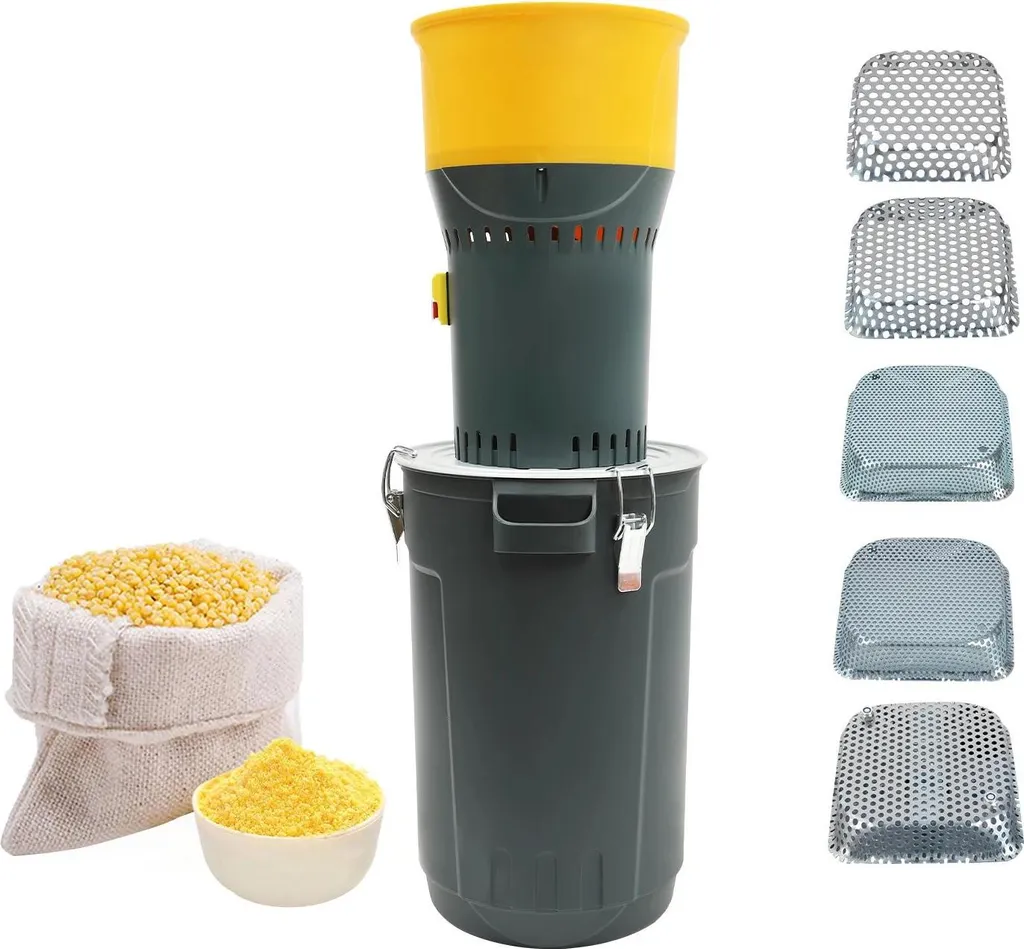 StarTech Electric Grain Mill - Corn Mill - 1000 W - 19000 rpm - For Corn & Wheat - Flour and Feed Mill