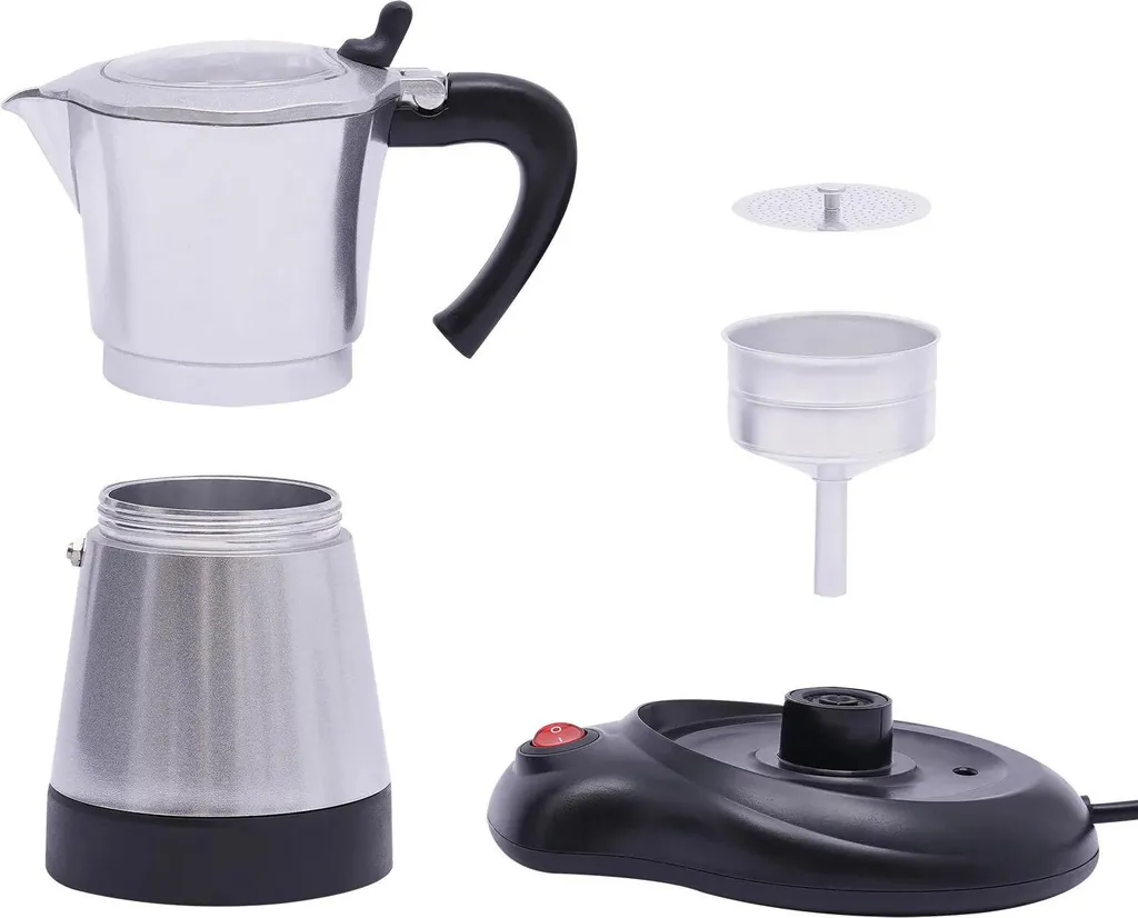 StarTech Electric coffee maker - Moka pot/espresso maker - 300 ml capacity, 6 cups - 480 W power - safety feature - for home and cafe