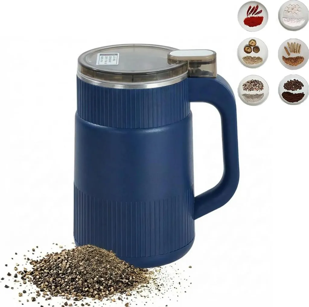 Slyrun Electric coffee grinder 28000 rpm, compact dry grinder with stainless steel blade, quiet, 700 g, for grains & spices