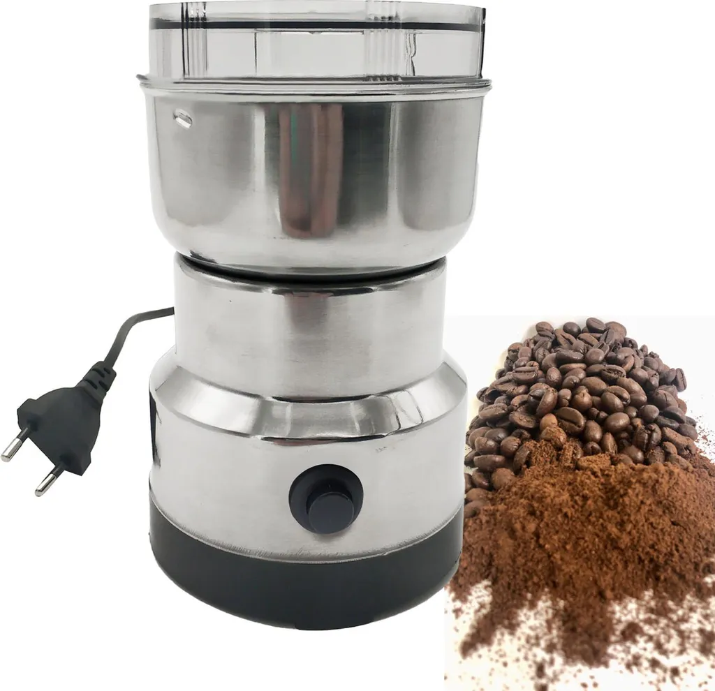 Lixada Electric Coffee Grinder, Multifunctional Coffee Bean Grinder, Stainless Steel, Lightweight Design for Beans, Grains, and Nuts