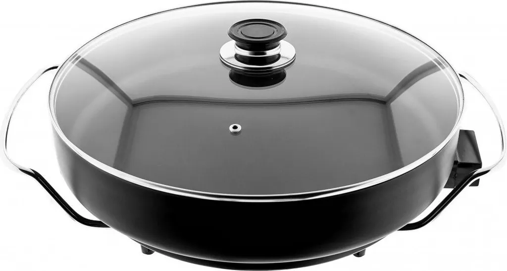 Sunay Electric Multifunctional Pan Pizza Pan Grill Pan Frying Pan 40x7 cm Black
