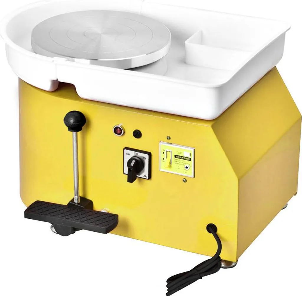 StarTech Electric pottery wheel - ceramic turntable - 350 W motor - 25 cm turntable - 300 rpm - 11 pottery tools - for beginners - light grey